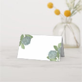 Carte De Placement Dusty Blue Hydrangea Simple élégant floral (Dos)