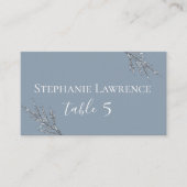 Carte De Placement Dusty Blue Meadow Mariage (Devant)