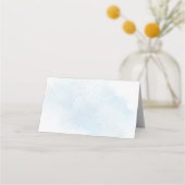 Carte De Placement Dusty Blue Rose Floral Mariage (Dos)