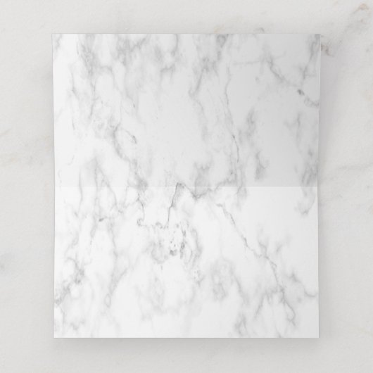 Carte De Placement Dusty Botanical Greenery Gold Marble Place Card (Intérieur déplié)