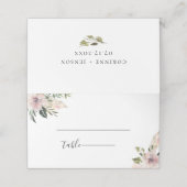 Carte De Placement Dusty Mauve Mariage botanique (Extérieur déplié)