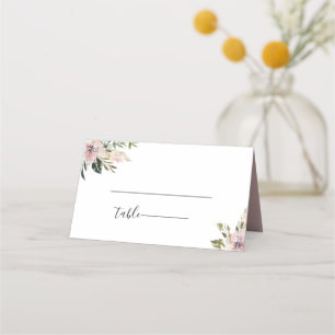 Carte De Placement Dusty Mauve Mariage botanique