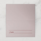 Carte De Placement Dusty Rose Mariage (Extérieur déplié)