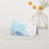 Carte De Placement Eaux vivantes Baptême chrétien orthodoxe (Devant)