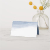 Carte De Placement Ebb Tide Aquarelle bleu côtier (Dos)