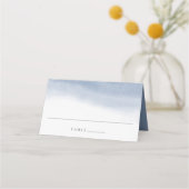 Carte De Placement Ebb Tide Aquarelle bleu côtier (Devant)