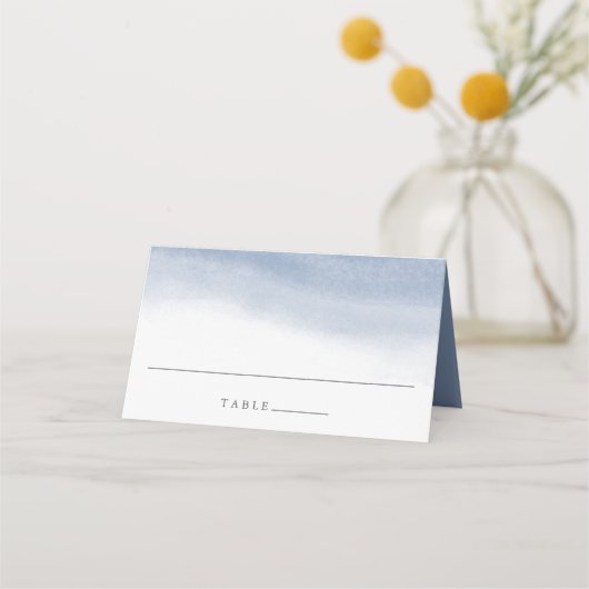 Carte De Placement Ebb Tide Aquarelle bleu côtier (Devant)