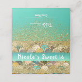 Carte De Placement Échelles de sirène en cascade Parties scintillant  (Extérieur déplié)