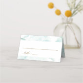 Carte De Placement Ecort turquoise, bleu azur et vert (Devant)