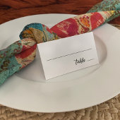 Carte De Placement Écriture manuscrite décontractée Typographie simpl