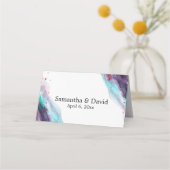 Carte De Placement Écriture manuscrite décontractée Typographie simpl (Dos)