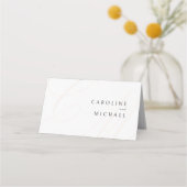 Carte De Placement Élégance classique Calligraphie Monogramme Mariage (Dos)