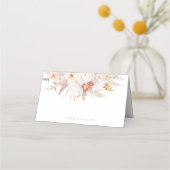 Carte De Placement Élégance gracieuse : Mariage floral sans faute (Dos)