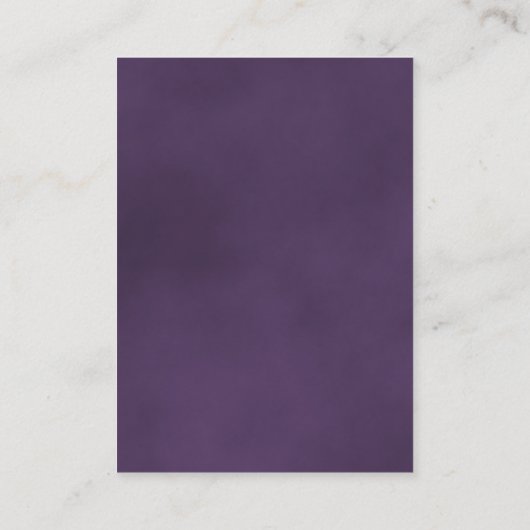 Carte De Placement Élégant Améthyste Purple Rose Mariage Réservé (Dos)