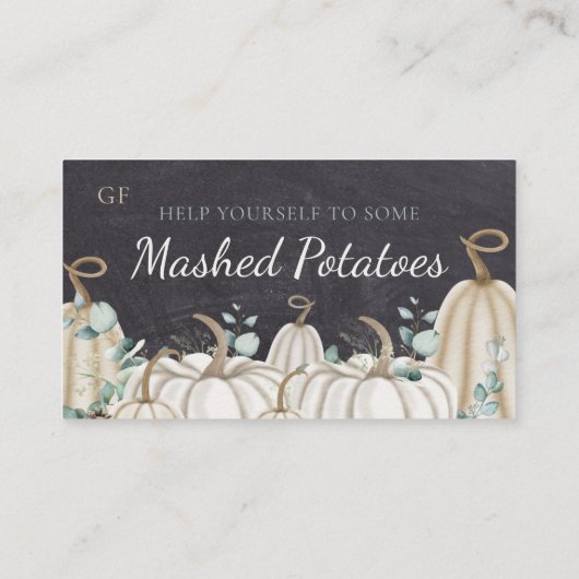 Carte De Placement Élégant automne automne automne Evénement Catalogu (Dos)