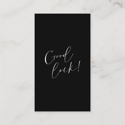 Carte De Placement Élégant Billet Raffle Black & White Business Event (Dos)