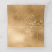 Carte De Placement Elégant Blanc Faux Gold Star Joyeux Noël (Intérieur déplié)