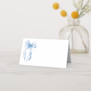Carte De Placement Élégant bleu poussiéreux dessin à la main mariage 