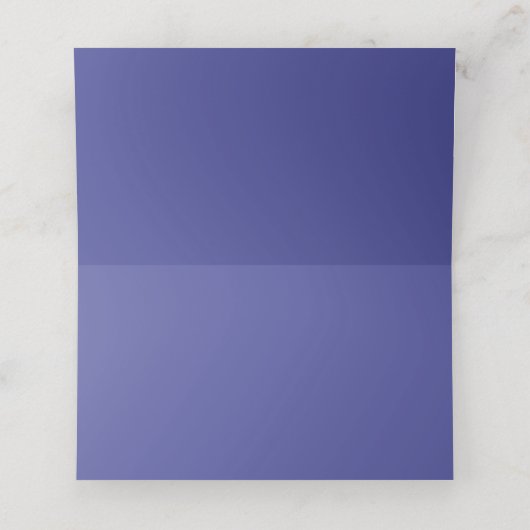 Carte De Placement Elégant bleu violet magenta vert hydrangée florale (Intérieur déplié)