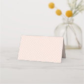 Carte De Placement Elégant Blush et Fête des mariées Mariage or (Dos)