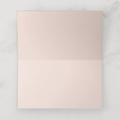 Carte De Placement Elégant Blush et Fête des mariées Mariage or (Intérieur déplié)