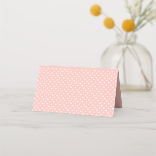 Carte De Placement Elégant Blush et Fête des mariées Mariage or (Dos)