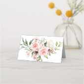 Carte De Placement Elegant Blush Floral Wedding Place Cards (Dos)