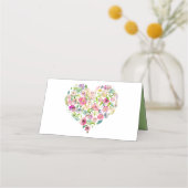 Carte De Placement Élégant Boho de printemps Blush Floral (Dos)