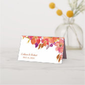 Carte De Placement Élégant Bouquet d'été Mariage moderne (Dos)