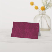 Carte De Placement Elegant Classic Burgundy Berry Wedding (Dos)