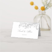 Carte De Placement Élégant classique Rococo Floral (Dos)