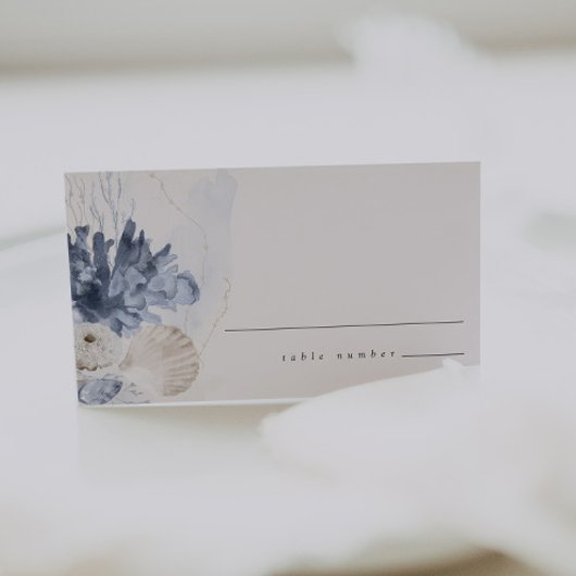 Carte De Placement Elégant Coastal Beach Wedding Place Card