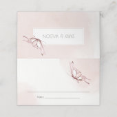 CARTE DE PLACEMENT ELÉGANT CUIT COULEUR D'EAU BLANC BETTERFOR MARIAGE (Extérieur déplié)