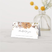 Carte De Placement Élégant Dîner d'action de grâces automne (Devant)