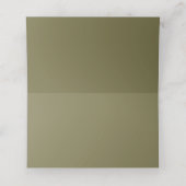 Carte De Placement Elégant Eucalyptus & Pine Sage Green Mariage or (Intérieur déplié)