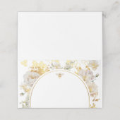 Carte De Placement Élégant fleur sauvage bumble bee mariage (Extérieur déplié)