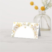 Carte De Placement Élégant fleur sauvage bumble bee mariage (Devant)