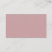 Carte De Placement Élégant floral beige (Dos)
