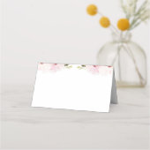 Carte De Placement Elegant Floral Place Card (Dos)