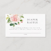 Carte De Placement Élégant Flush Baby shower floral Déchets Raffle (Devant)
