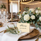 Carte De Placement Elegant Funny "Here for the Cake" Wedding