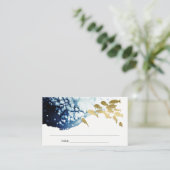 CARTE DE PLACEMENT ELÉGANT GOLD NAVY SOUS L'EAU MARIAGE POISSON DE ME (Debout devant)
