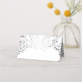 Carte De Placement Élégant haleine pour bébé en argent (Dos)