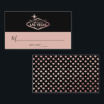 Carte De Placement Elégant Las Vegas Destination Mariage<br><div class="desc">Célébrez dans le style avec ces cartes de table mariage moderne et très tendance. Ce design est facile à personnaliser avec votre libellé d'événement spécial et vos invités seront ravis quand ils verront ces cartes de lieux fabuleuses.</div>