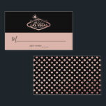 Carte De Placement Elégant Las Vegas Destination Mariage<br><div class="desc">Célébrez dans le style avec ces cartes de table mariage moderne et très tendance. Ce design est facile à personnaliser avec votre libellé d'événement spécial et vos invités seront ravis quand ils verront ces cartes de lieux fabuleuses.</div>