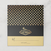 Carte De Placement Elégant Las Vegas Destination Mariage (Extérieur déplié)