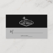Carte De Placement Elégant Las Vegas Destination Mariage (Devant)