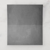 Carte De Placement Elégant Laurels Bleu | Baptême (Intérieur déplié)