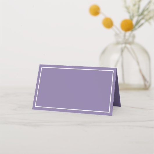 Carte De Placement Élégant Lavender Lavender Classic Script Mariage (Dos)