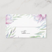 Carte De Placement Élégant Magnolia Floral (Devant)